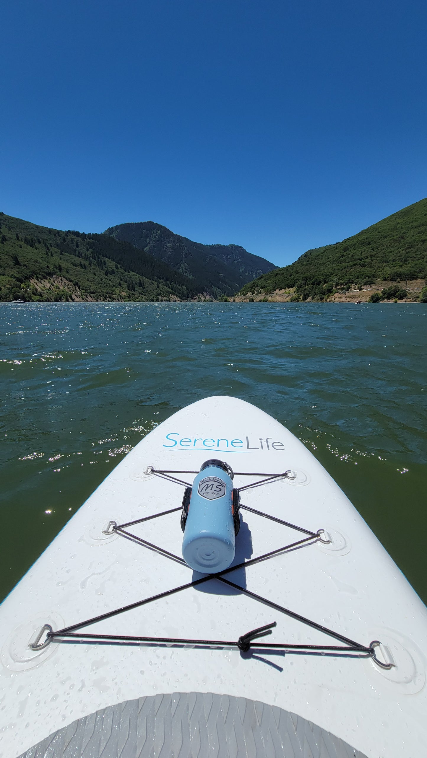 FlexClip HD Flat Backed Water Bottle Holder For Paddle Board - *3M DOUBLE SIDED TAPE*