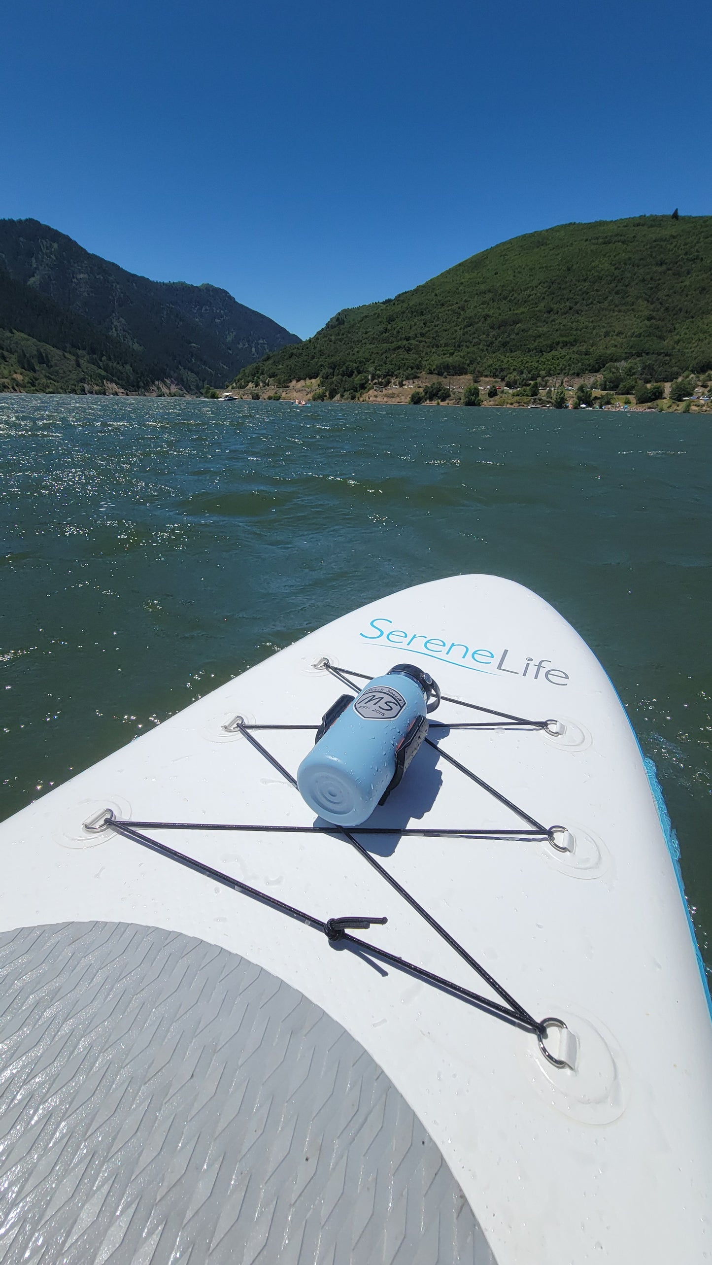 FlexClip HD Flat Backed Water Bottle Holder For Paddle Board - *3M DOUBLE SIDED TAPE*