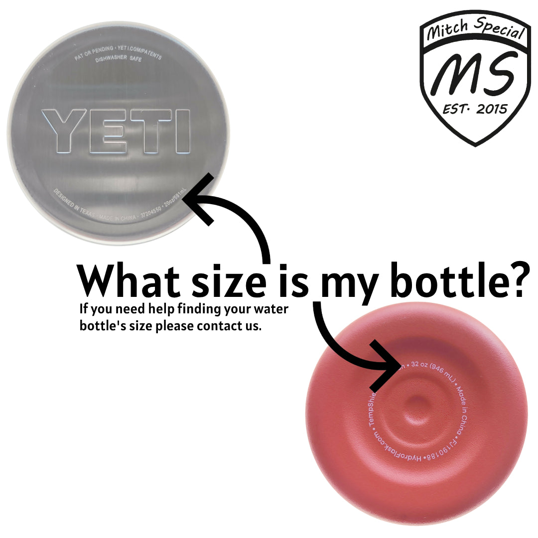 Step-by-step size selection guide for Jeep JK water bottle holder, illustrating how to measure water bottle diameter and height, and match with corresponding holder 