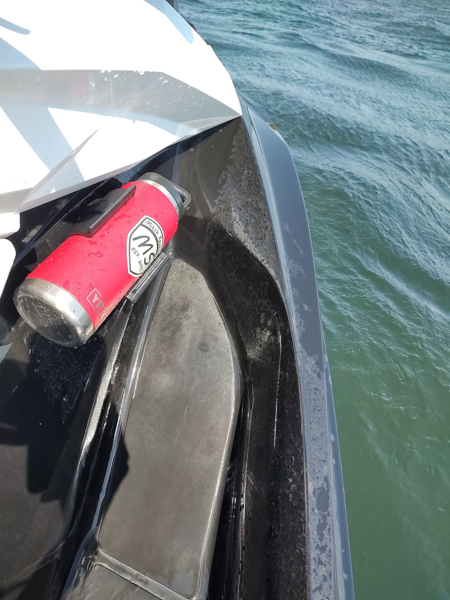 HD Flat Backed Water Bottle Holder For Watercraft - *3M DOUBLE SIDED TAPE*