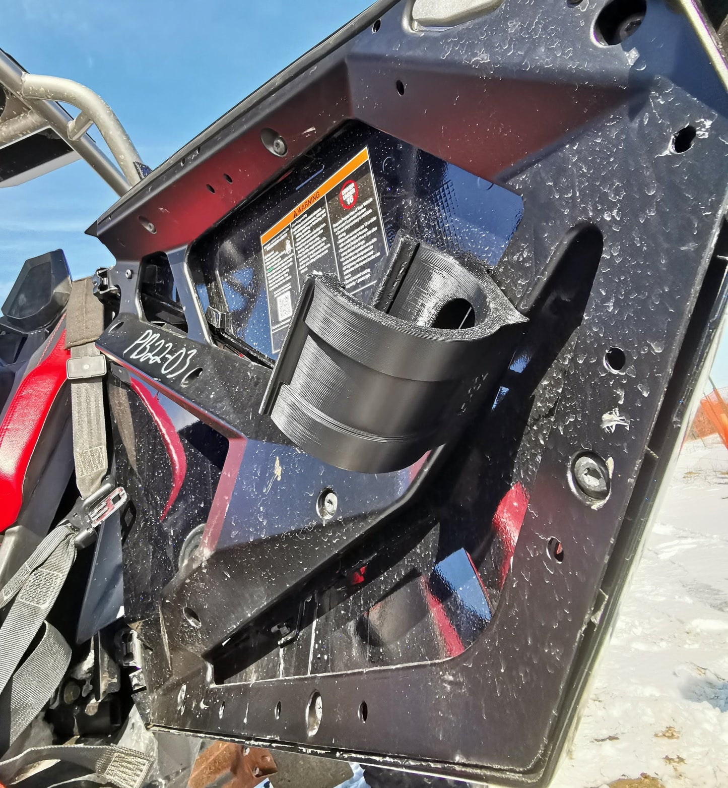 Water Bottle Holder for Polaris RZR (Pro XP, Pro R, Turbo R)