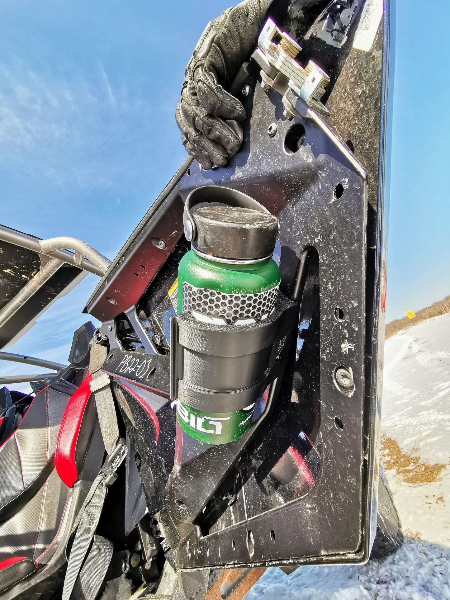 Water Bottle Holder for Polaris RZR (Pro XP, Pro R, Turbo R)